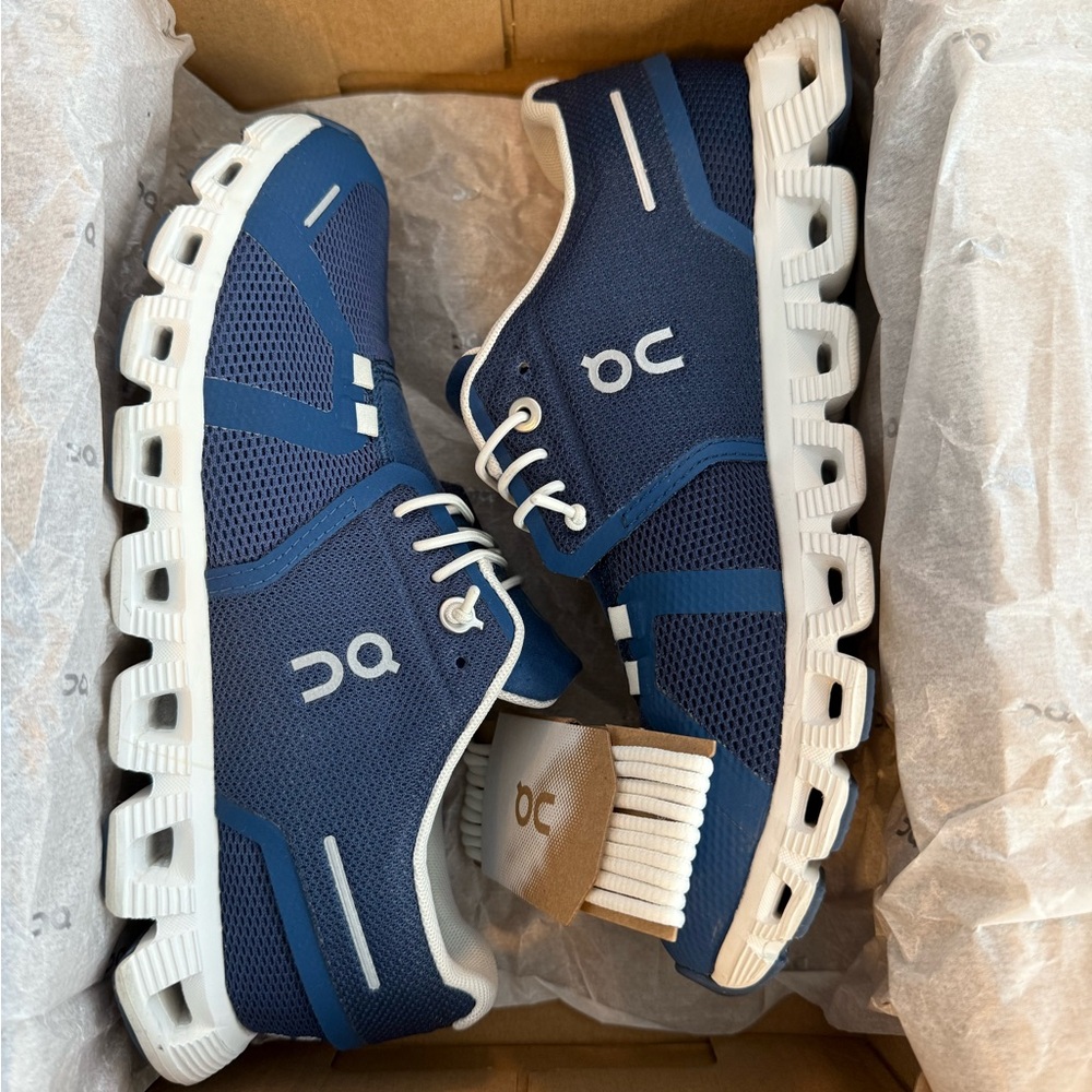 On Running Denim White Women's Shoes